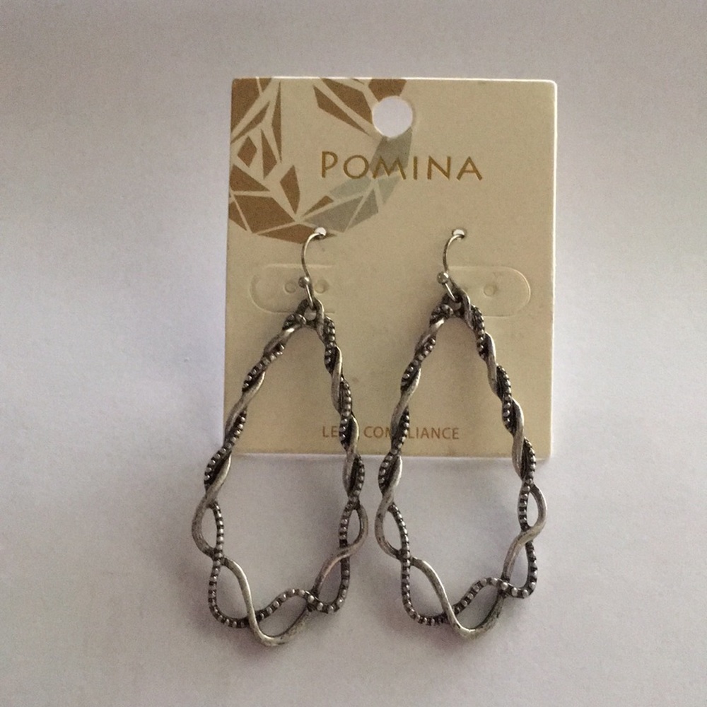 Oval Twisted Earrings